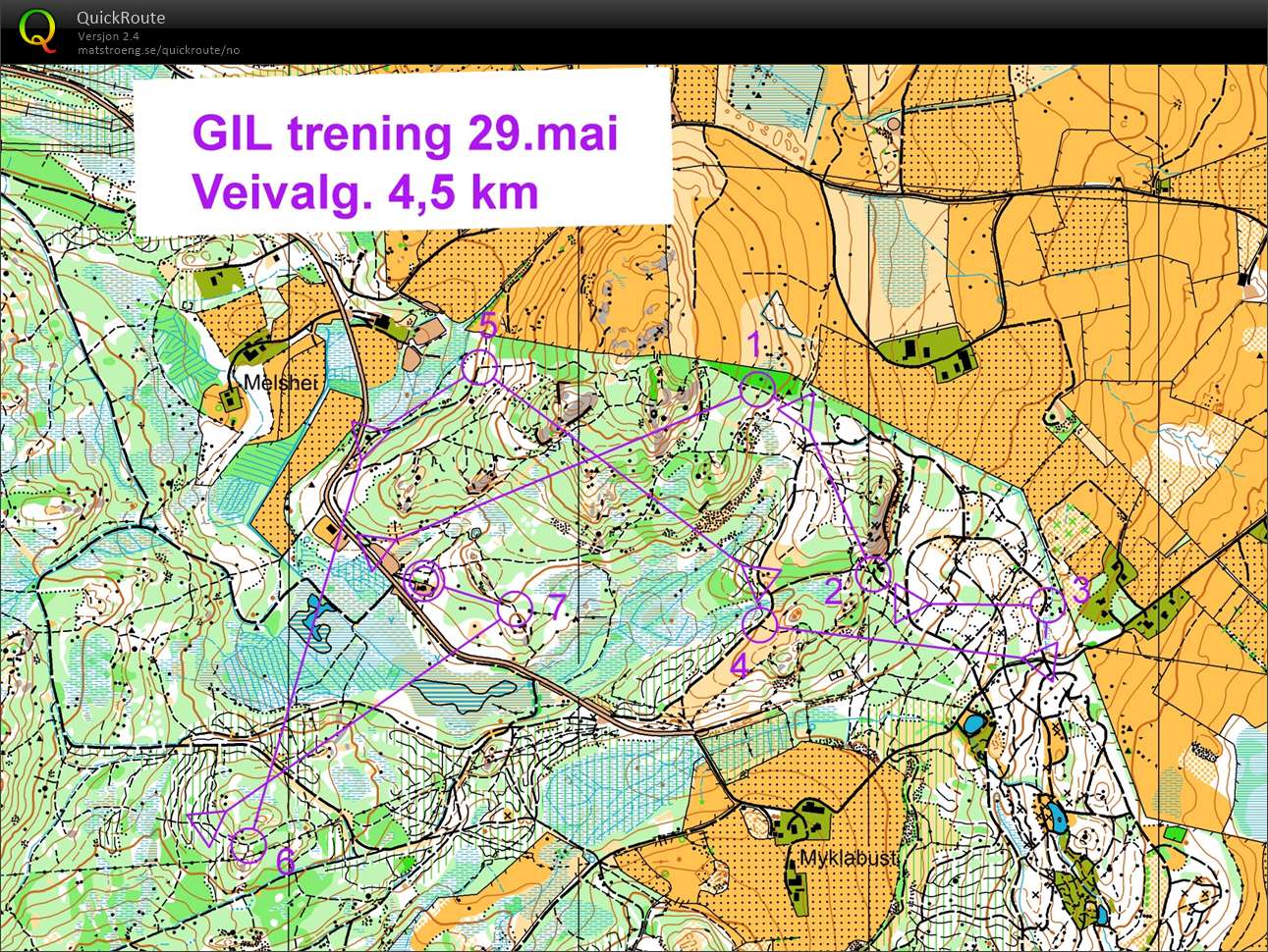 Veivalgstrening GIL  (29.05.2017)