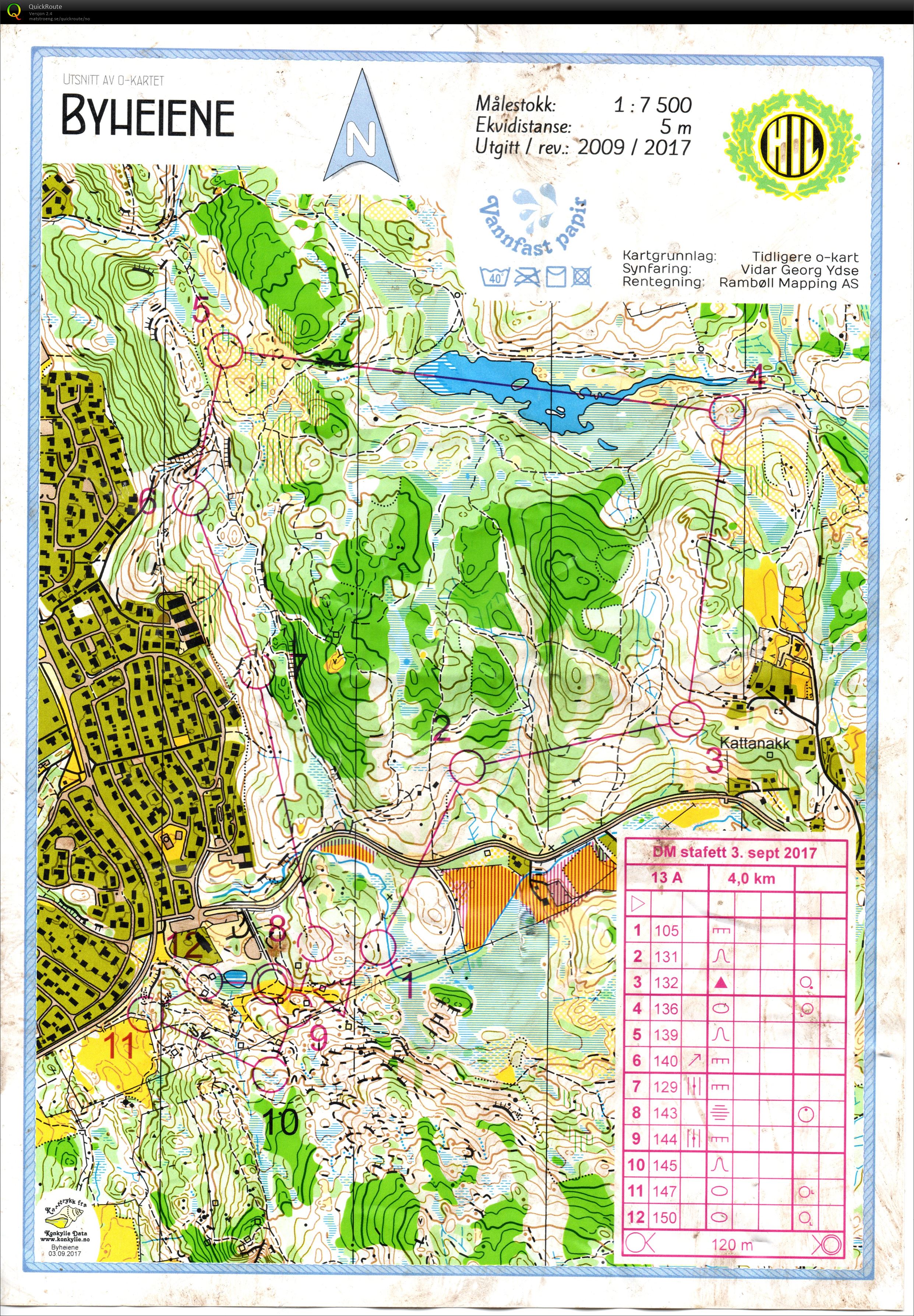 Vestlandsmesterskap stafett H17 (03.09.2017)