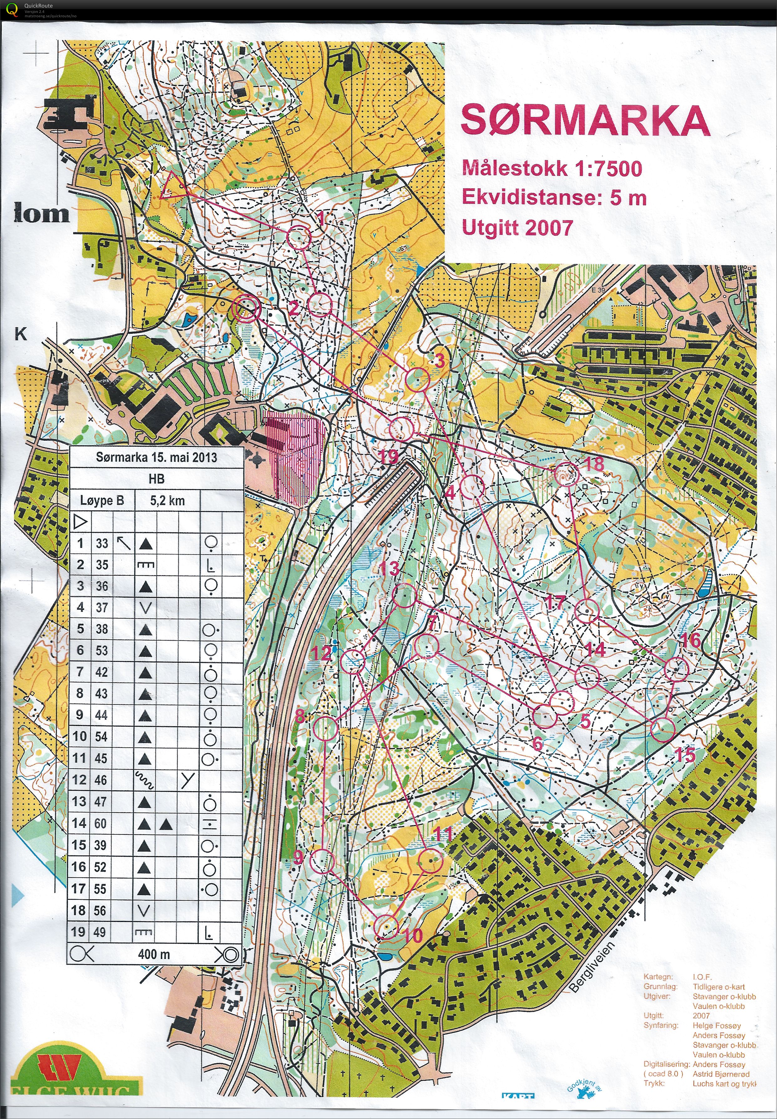 Bedriftsranking løp 6, Sørmarka (15.05.2013)