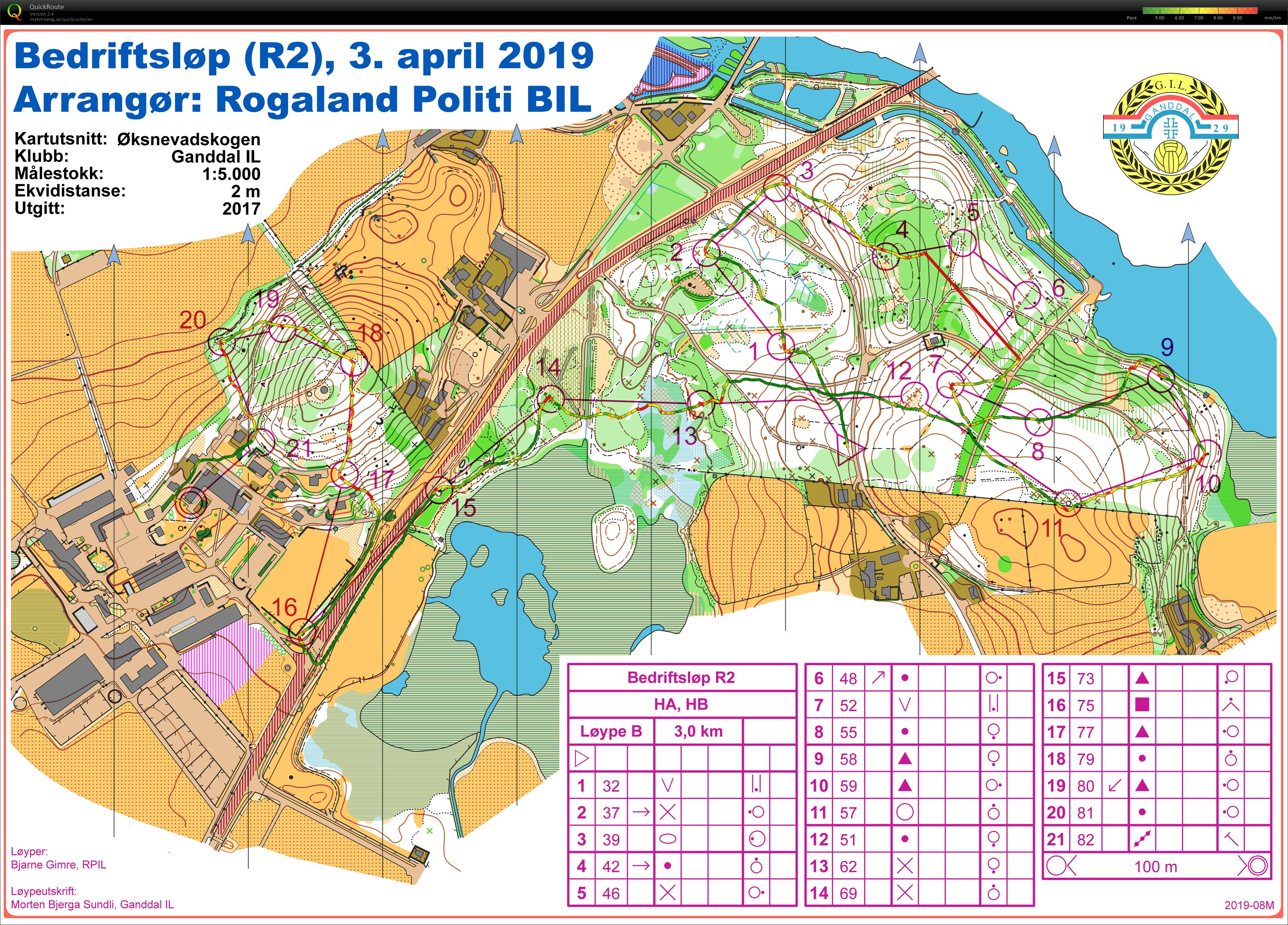 Bedriftsløp R2 - Øksnevadskogen (03.04.2019)