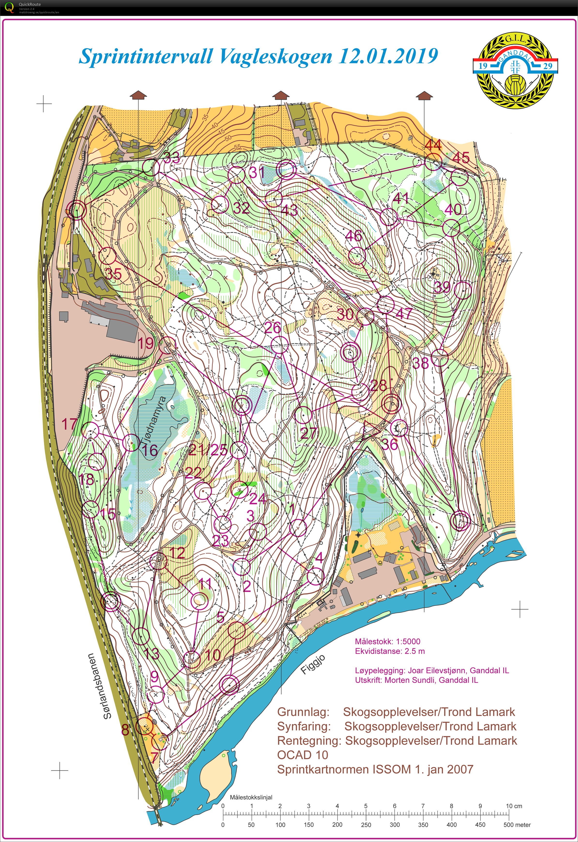 Sprintintervall Vagleskogen (12.01.2019)