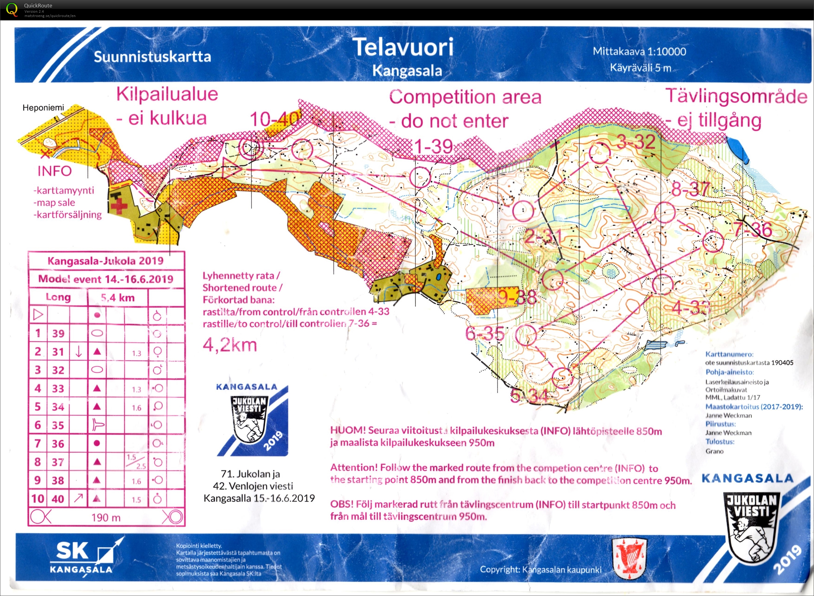 Jukola Model Event (15.06.2019)