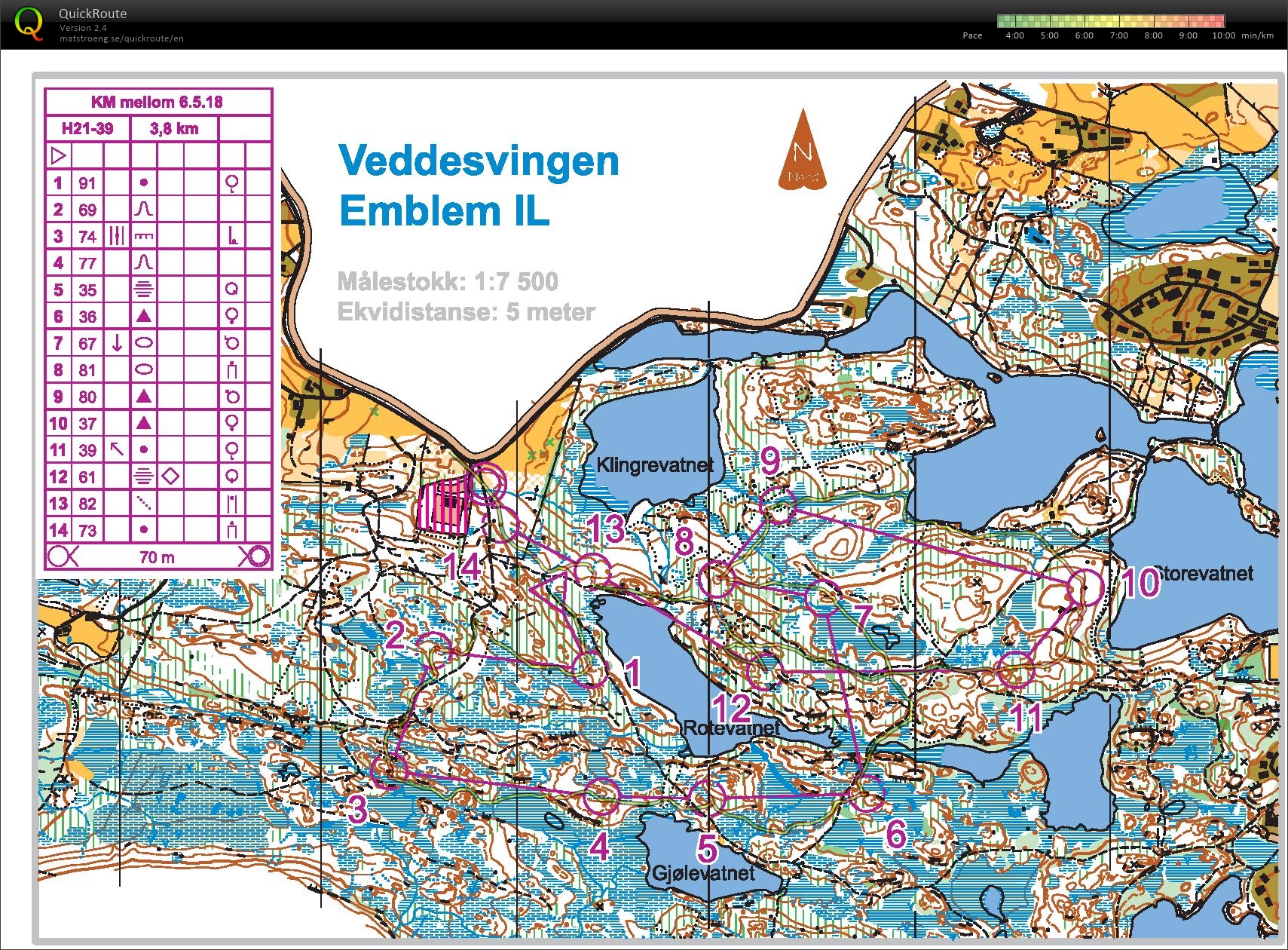 Hardøkt mellom Veddesvingen (30.03.2021)