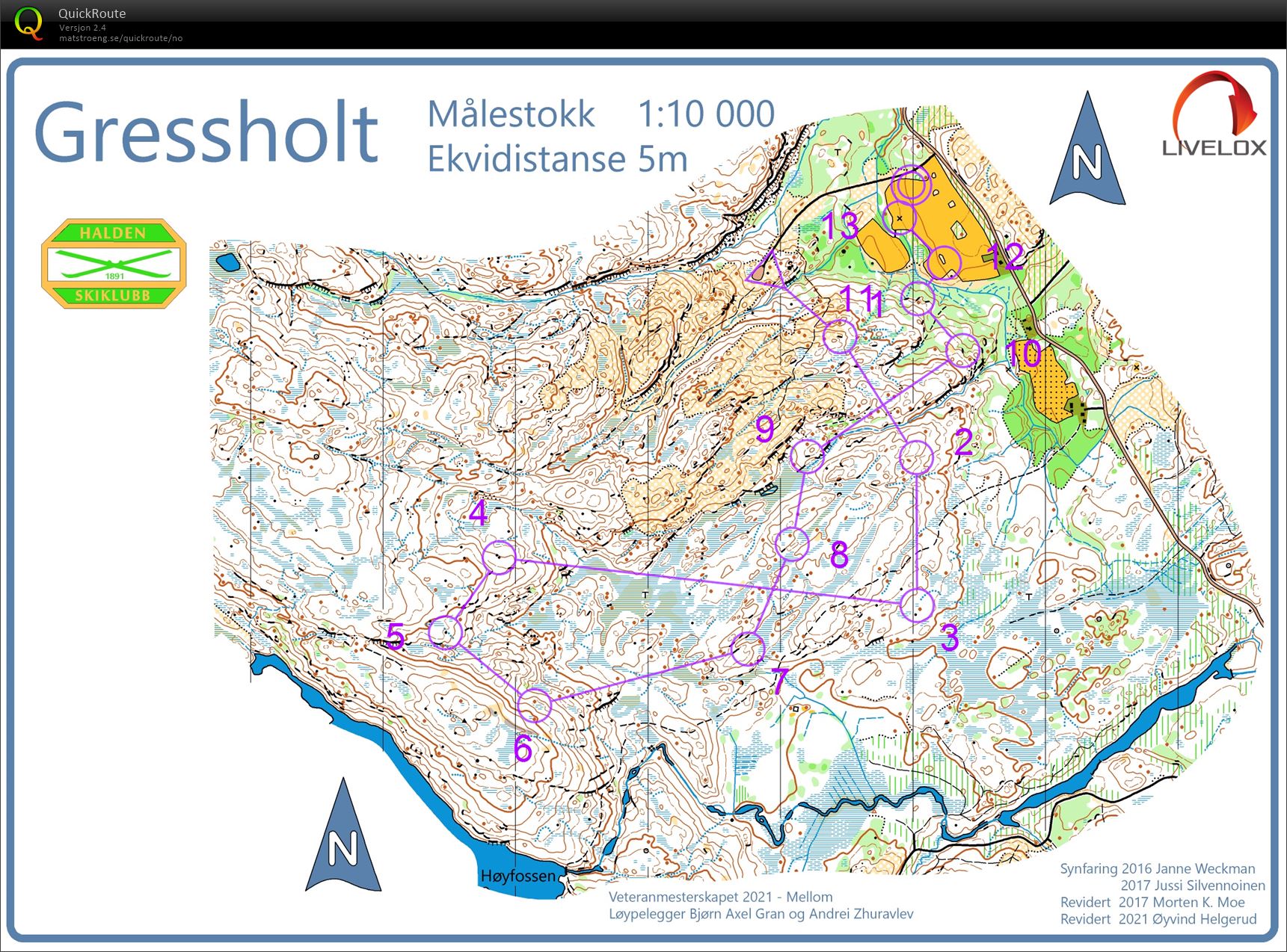 Veteranmesterskapet mellom H50 (05.09.2021)