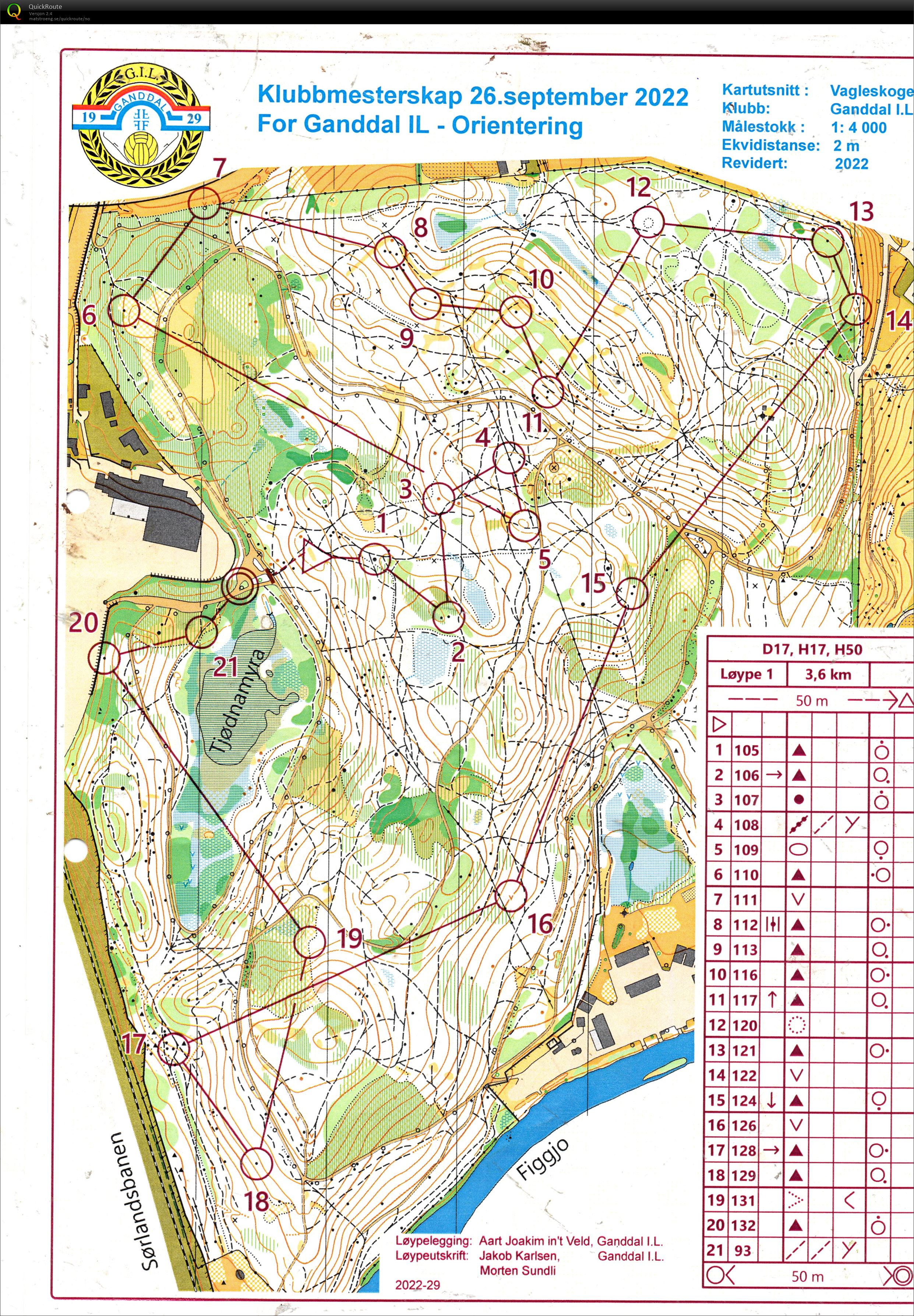 Klubbmesterskap Ganddal IL (26.09.2022)