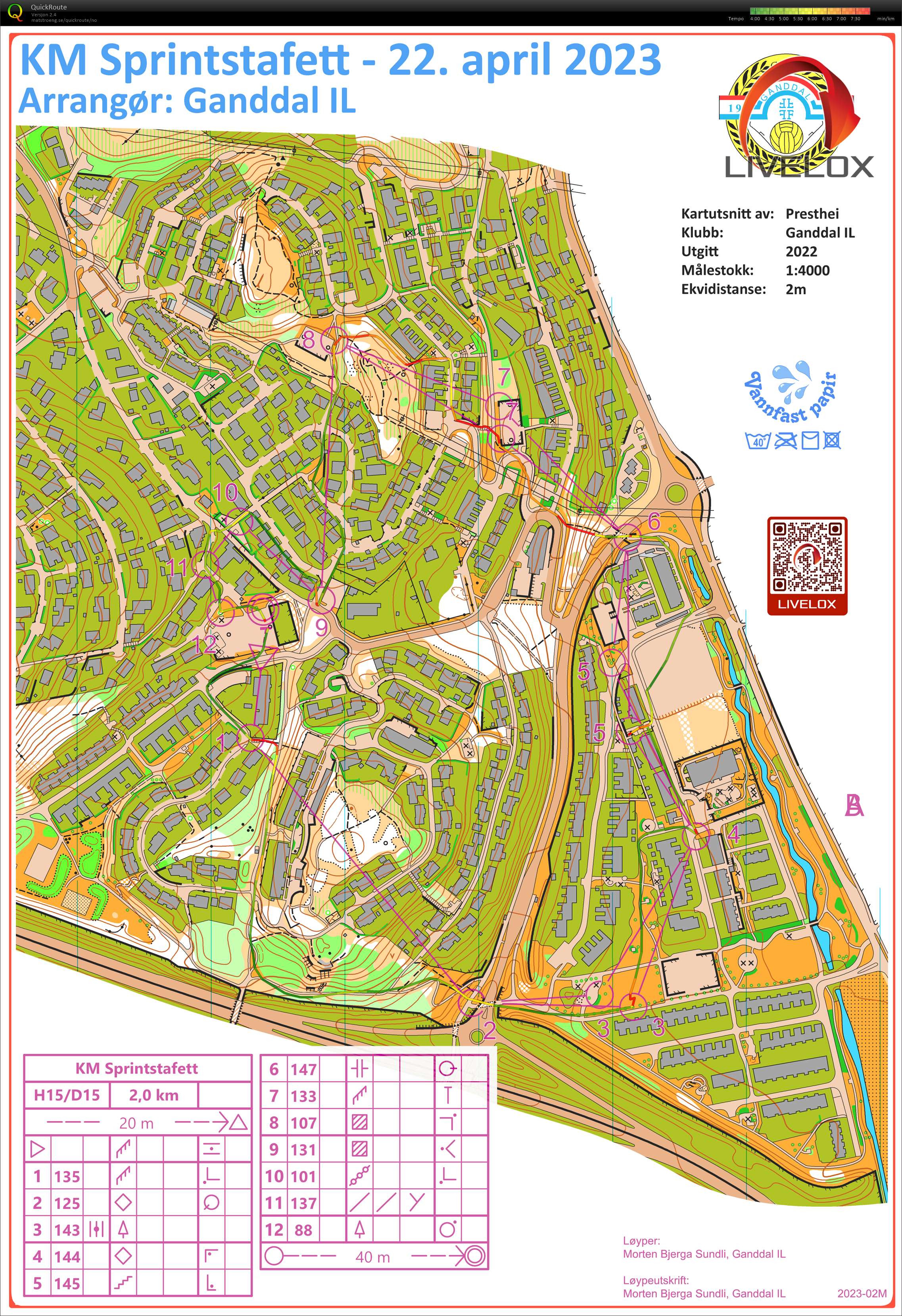 KM Sprintstafett H15 Rogaland (2) (22.04.2023)