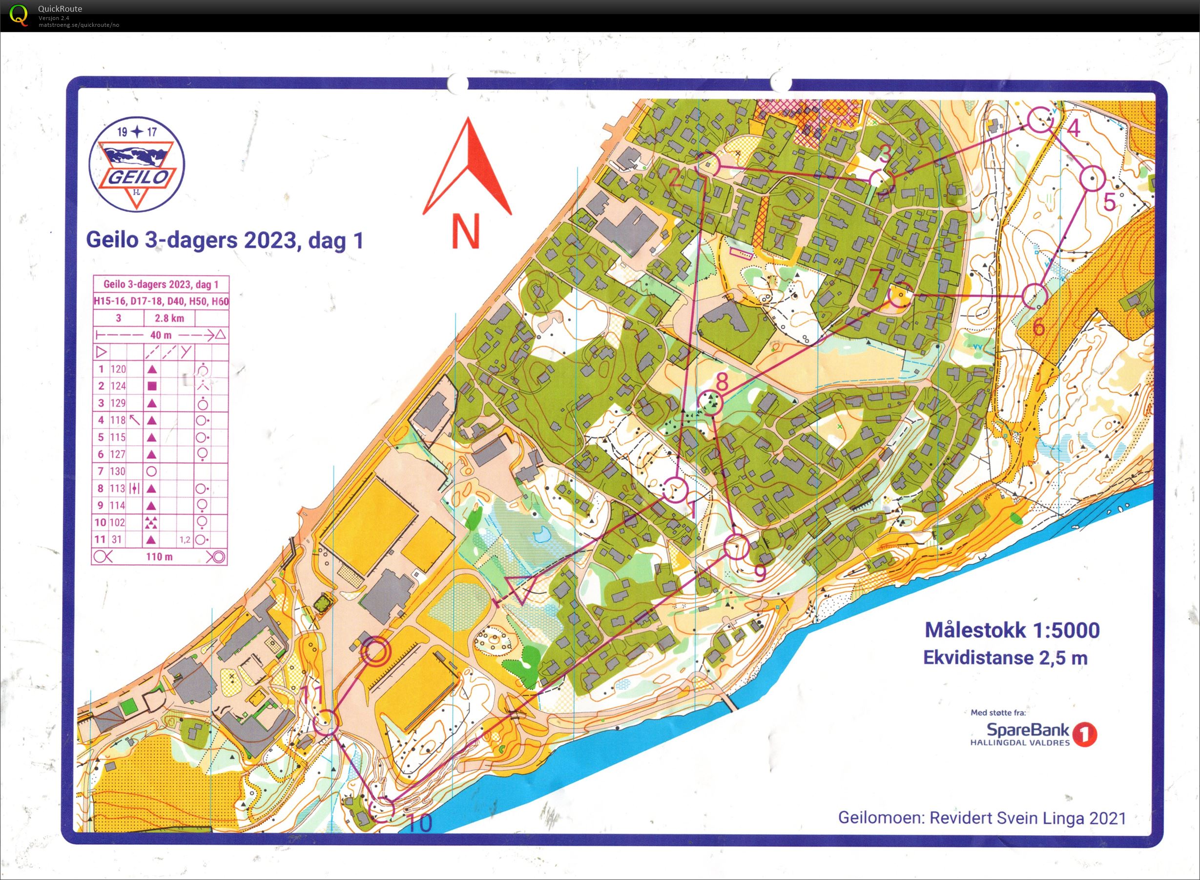 Geilo 3 dagers dag 1 Sprint H50 (09.06.2023)