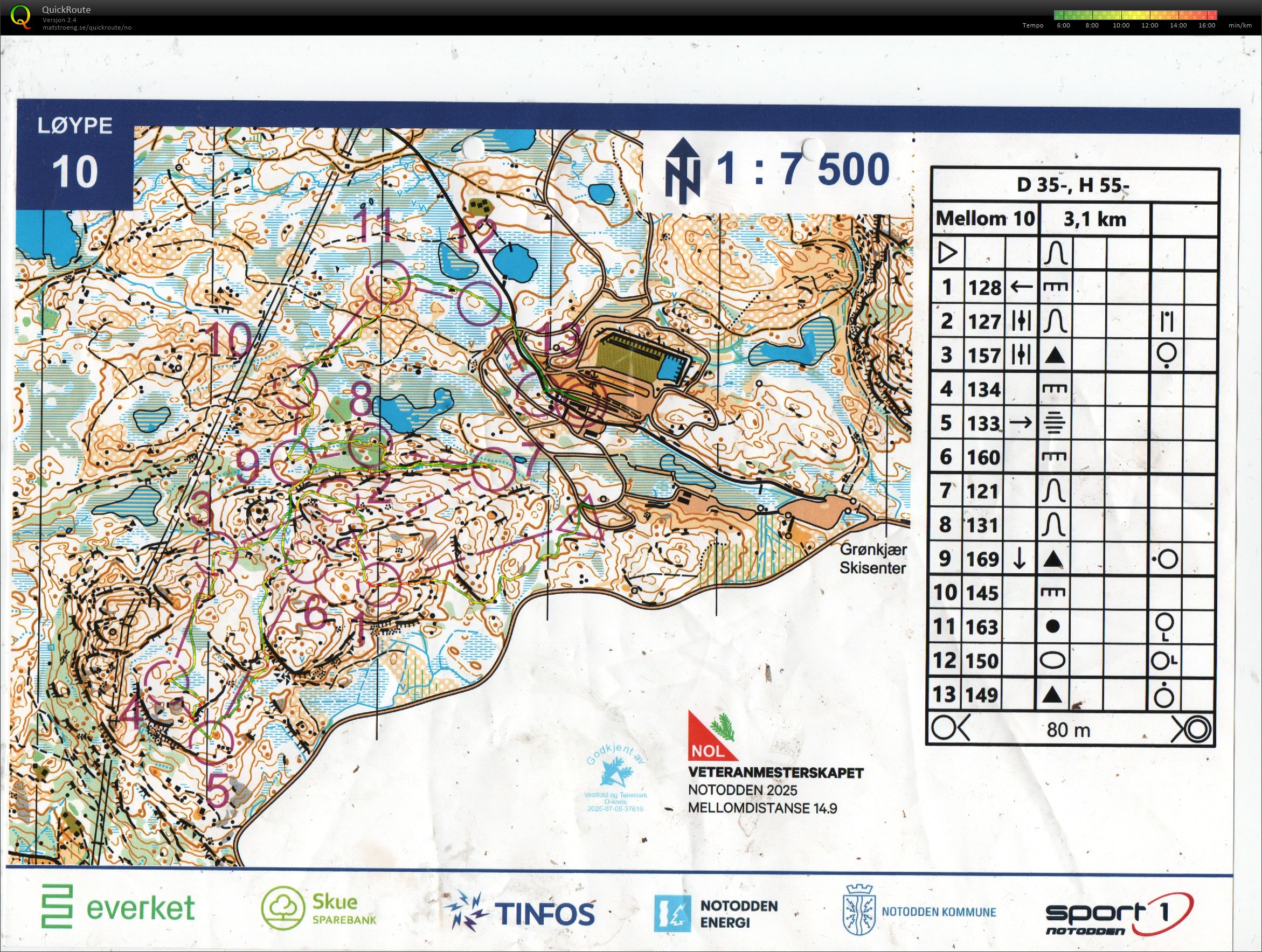 Veteranmesterskapet Mellom H55
