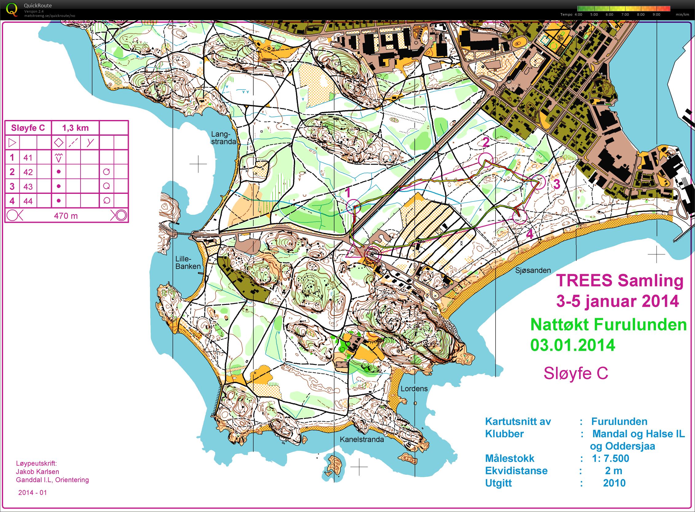 Nattsløyfer Mandal C (03.01.2014)