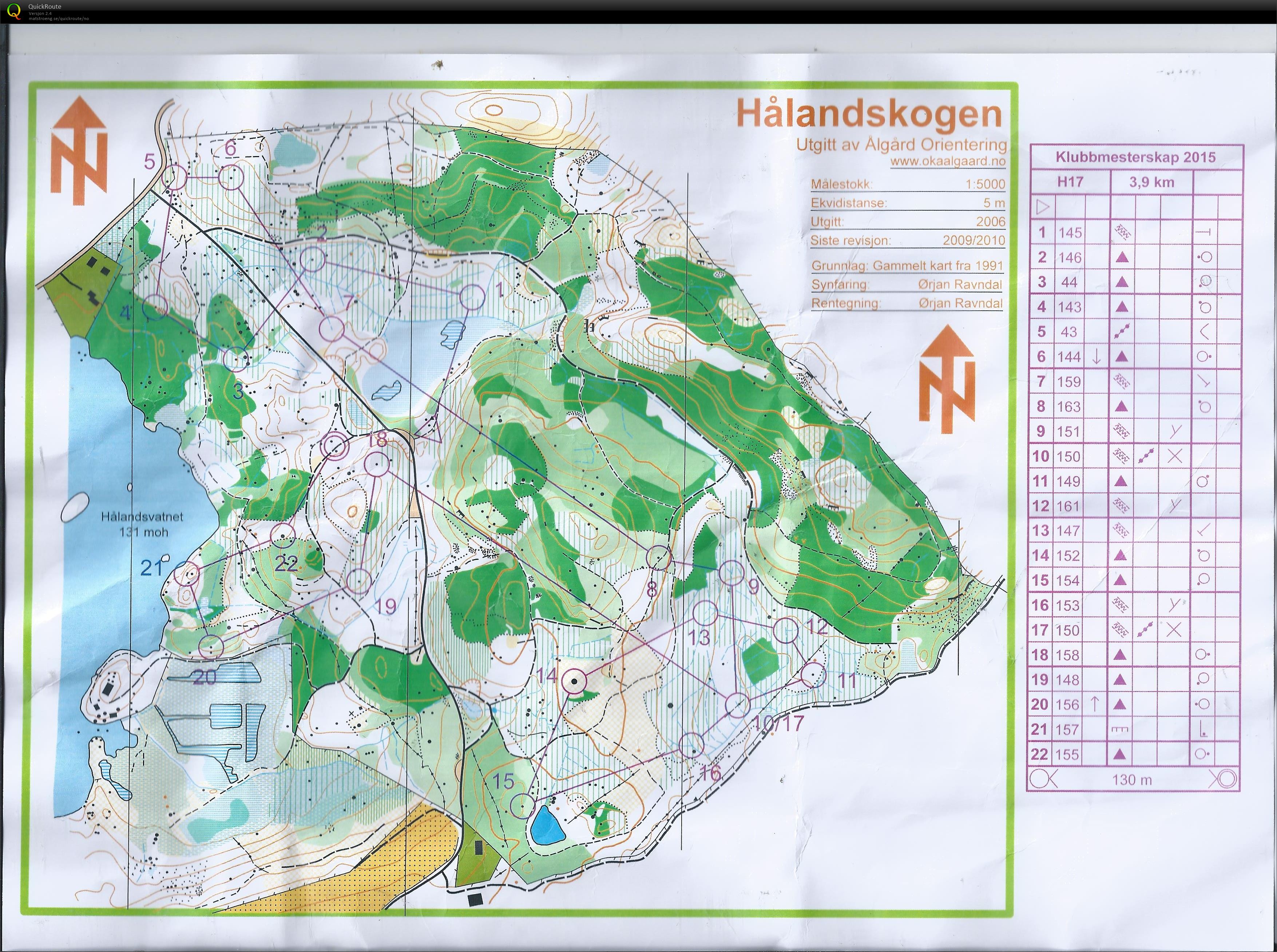 Klubbmesterskap Ålgård OK (04.06.2015)