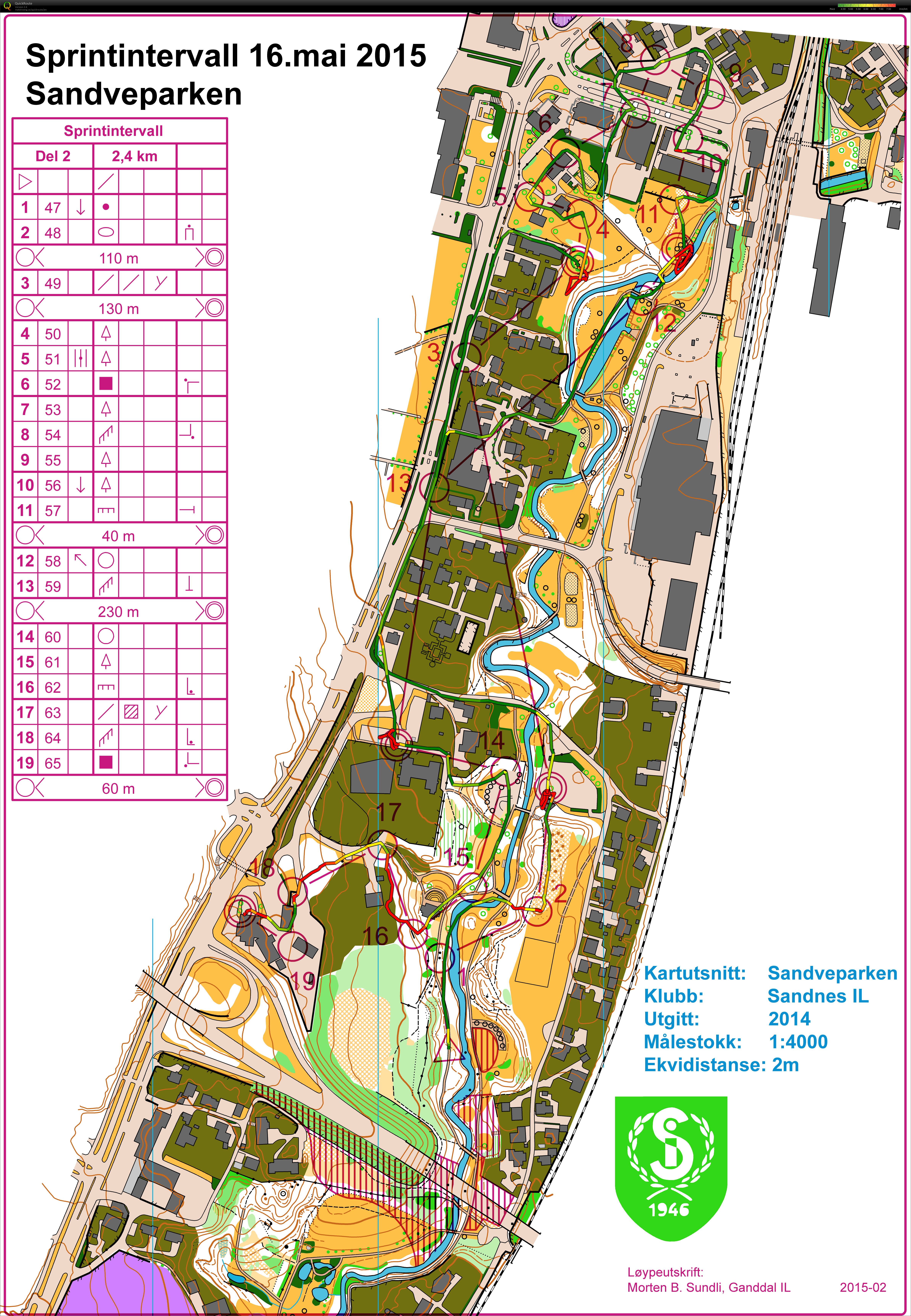 Sprintintervall Sandveparken Del 2 (16.05.2015)