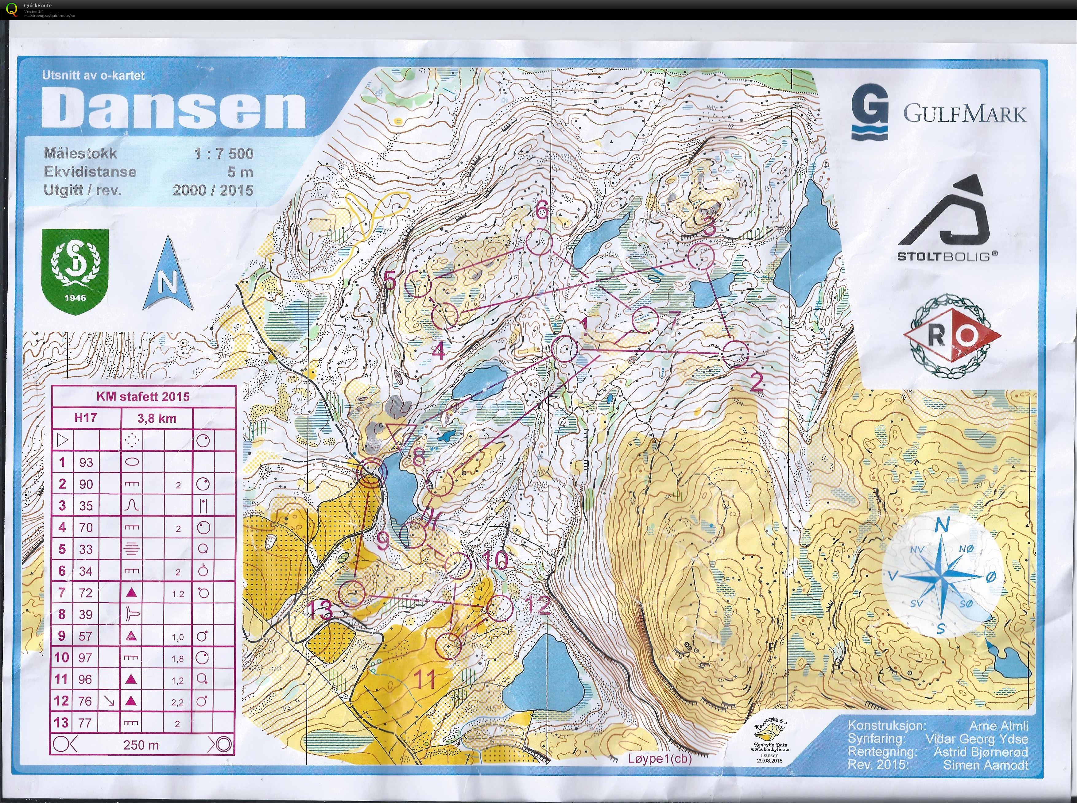 KM Stafett Rogaland H17 (30.08.2015)