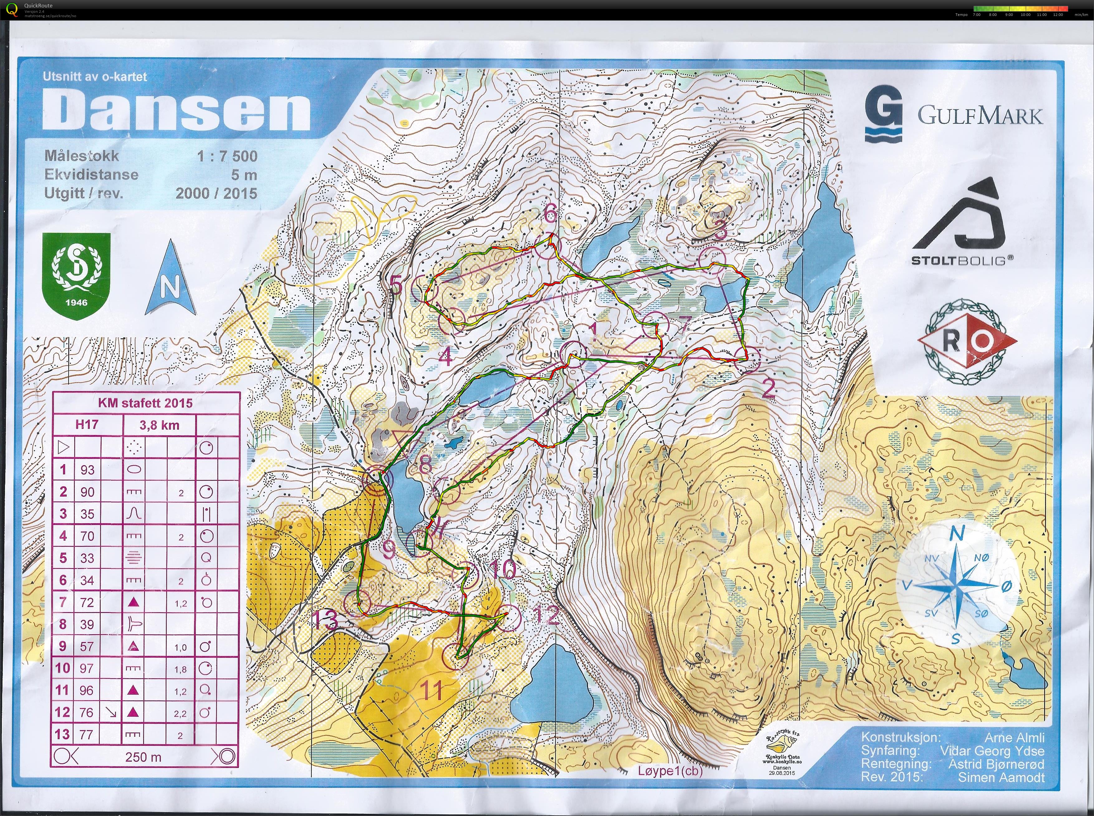 KM Stafett Rogaland H17 (30.08.2015)