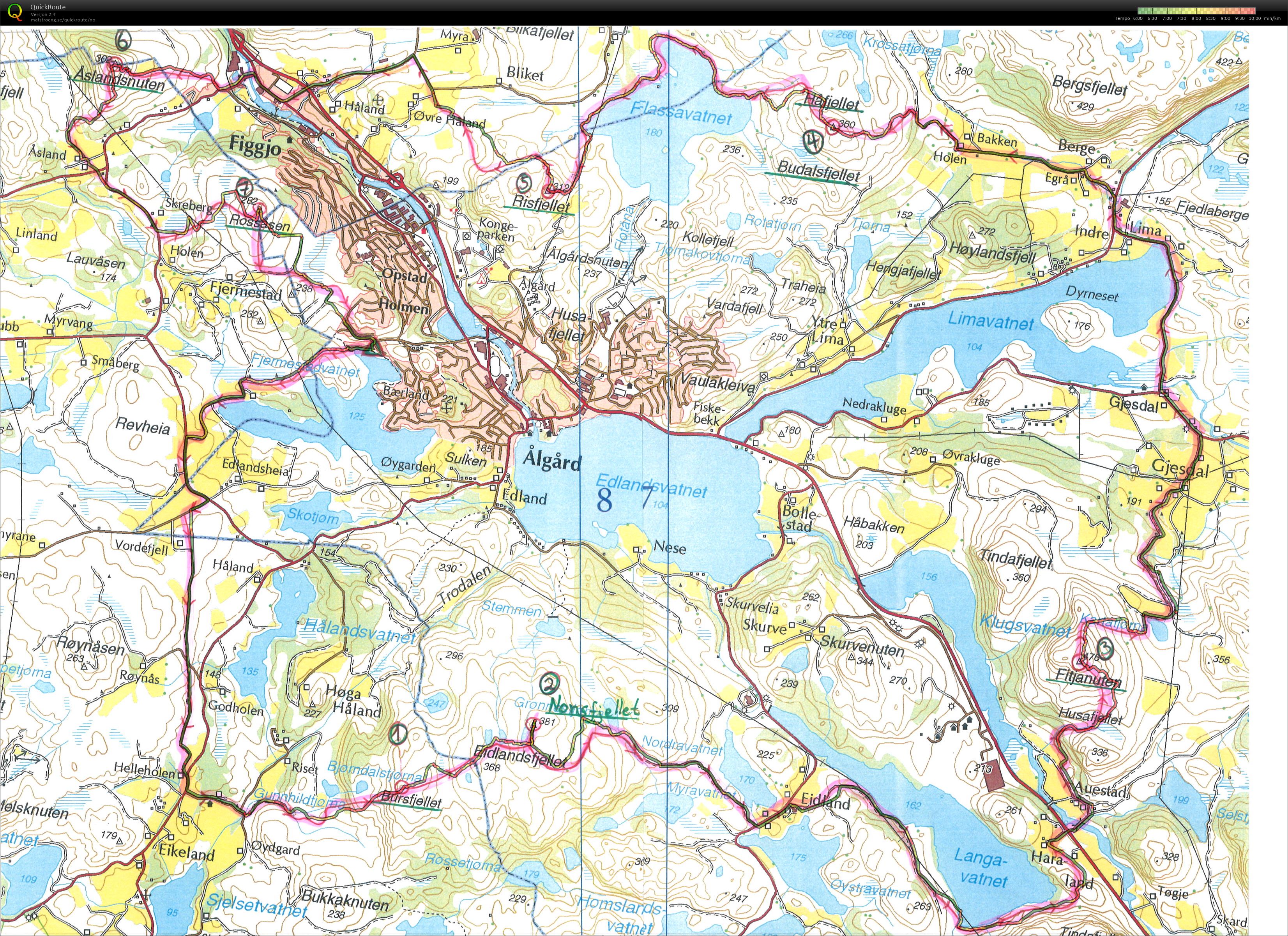 Ålgård rundt - 7 fjell og 7 vann (26.09.2015)