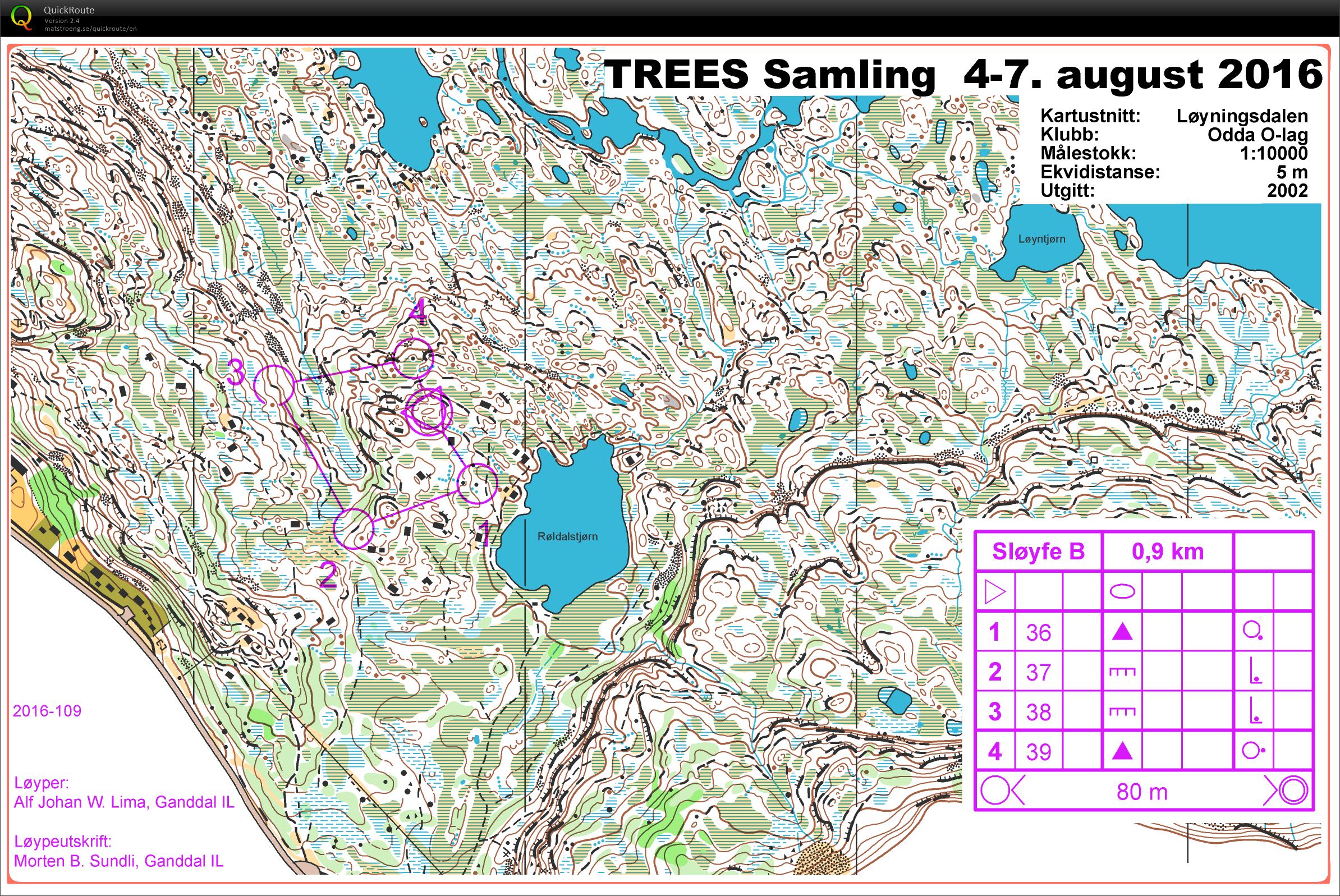 TREES Sommersamling Økt 2 - Sløyfe B (05.08.2016)