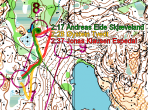 Andreas går rett i mens Jonas og Øystein taper tid på hver sin kant.